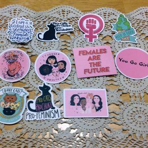 Stickers for laptop, computer, crafts - Empowered Women Theme